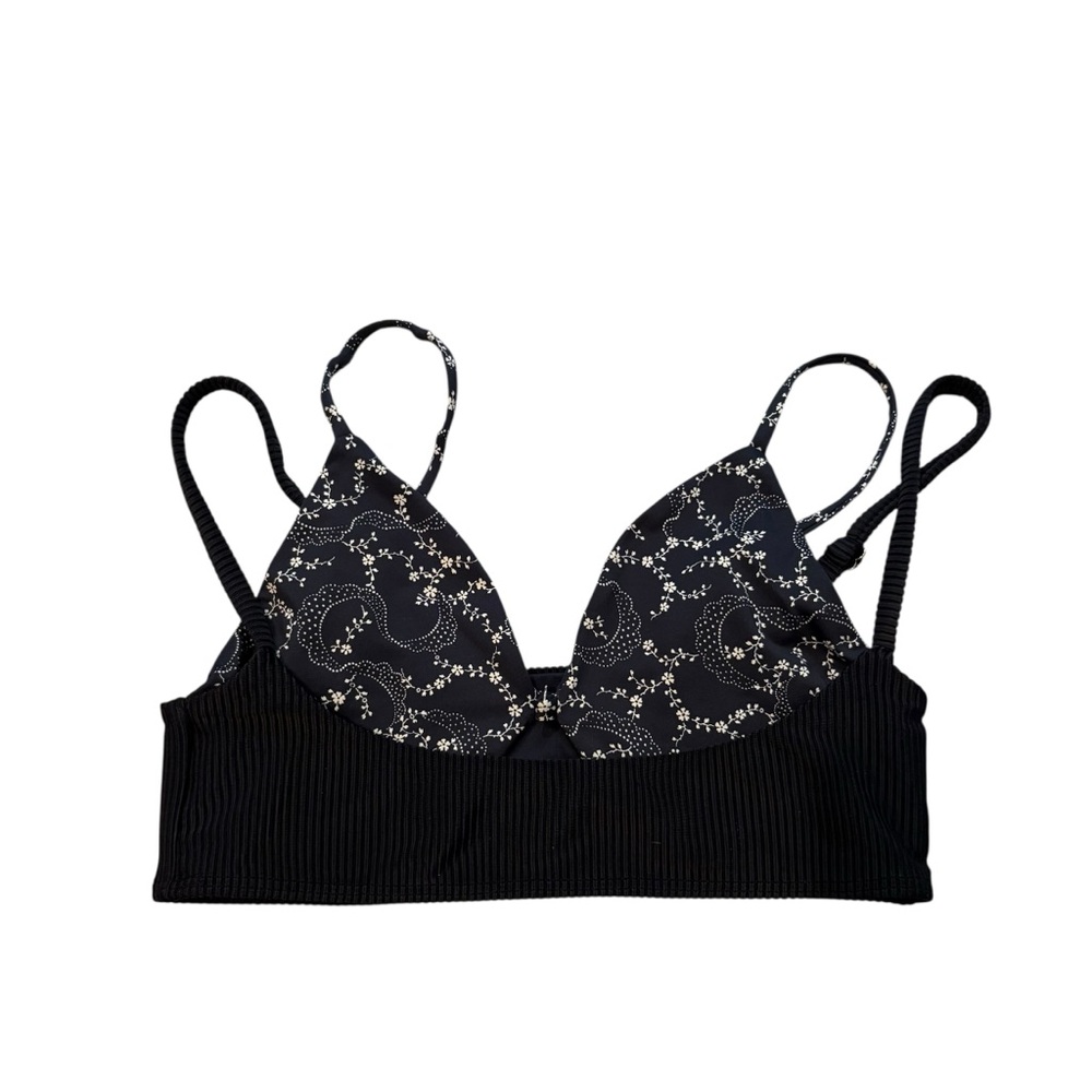 Frankies Bikinis Bellamy Ribbed Bandana Bikini Top in Dixie, Sz S - Picture 7 of 16